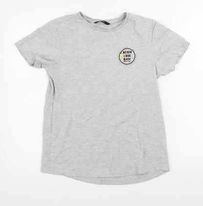 George  Boys Grey   Basic T-Shirt Size 13-14 Years