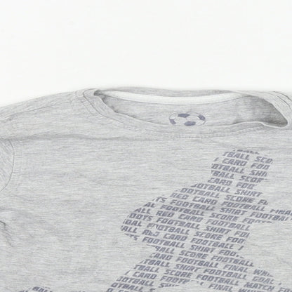 Rebel  Boys Grey   Basic T-Shirt Size 3-4 Years