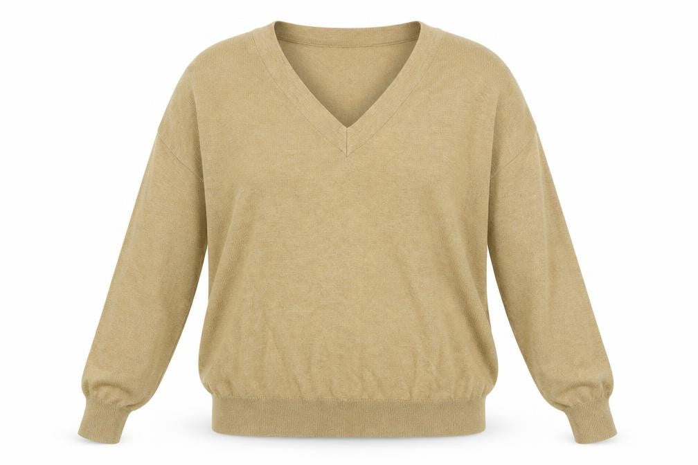 Womens UK Size 12 Marks and Spencer Beige Pullover Jumper