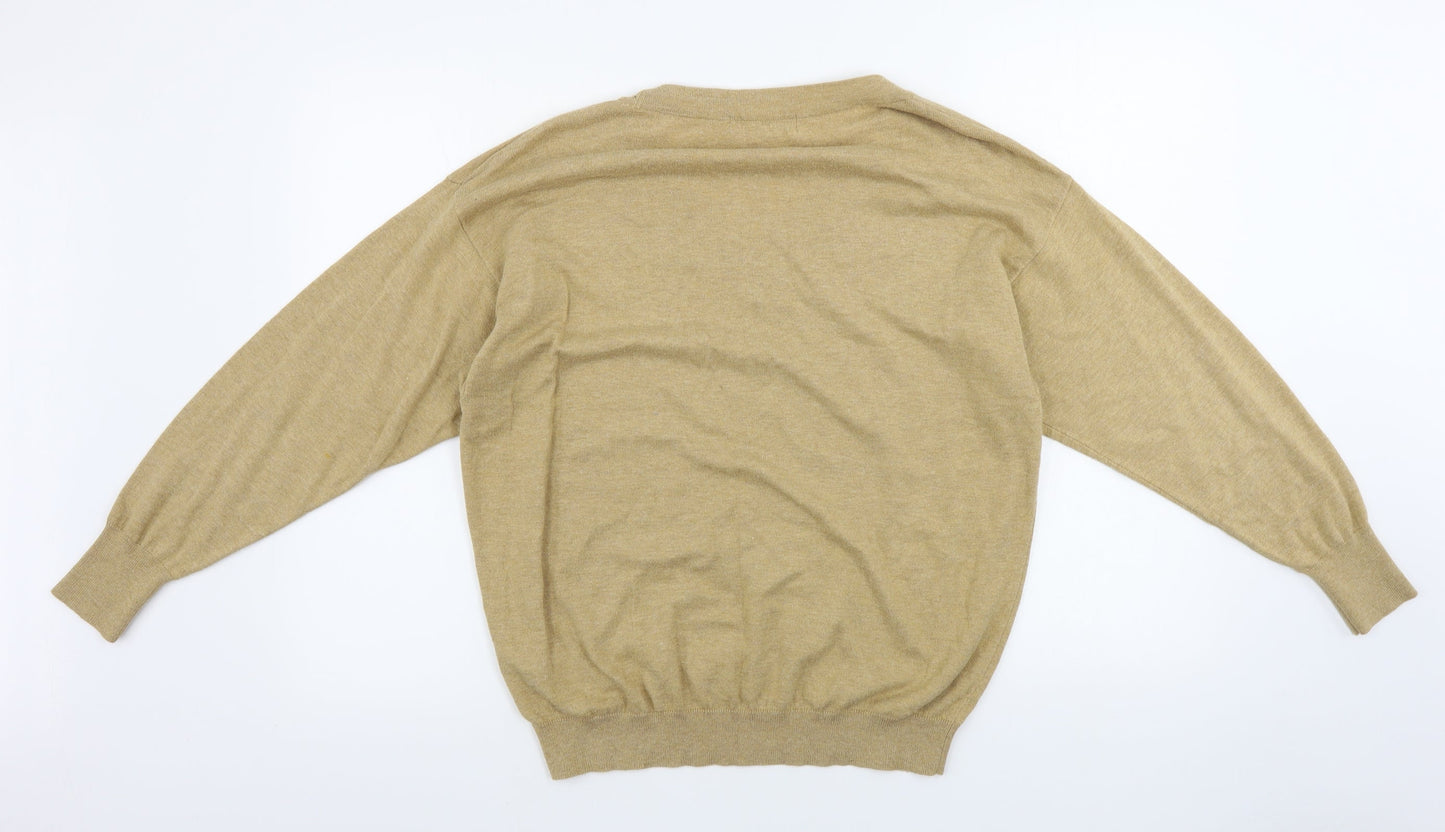 Womens UK Size 12 Marks and Spencer Beige Pullover Jumper