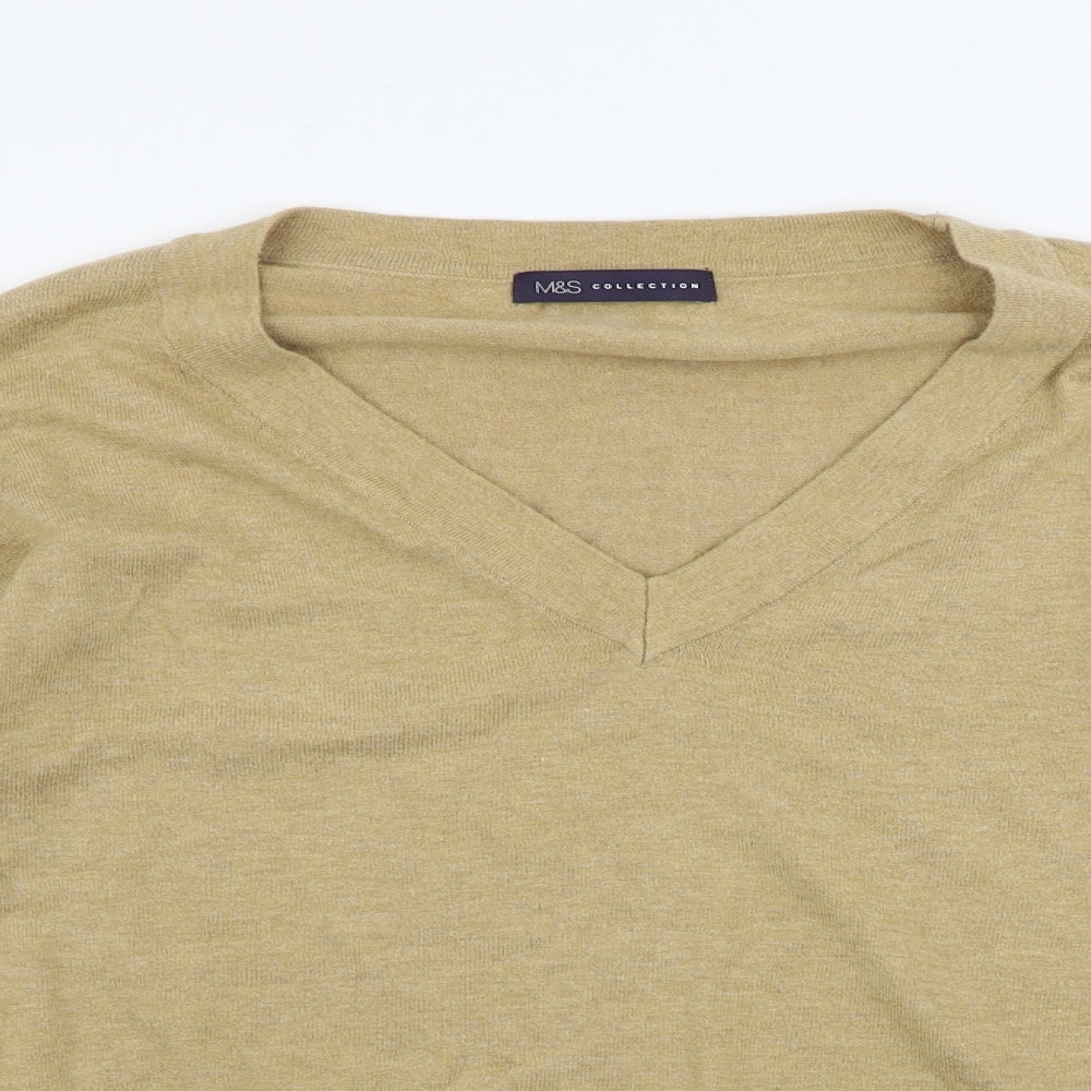 Womens UK Size 12 Marks and Spencer Beige Pullover Jumper