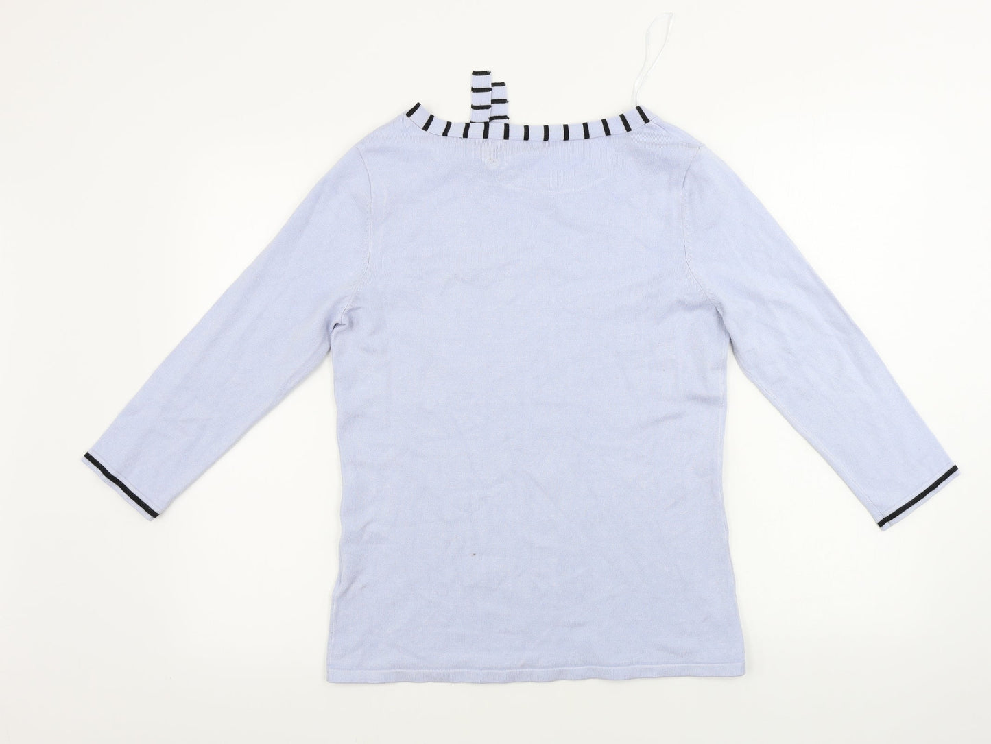 Womens UK Size 14 M&Co Blue Pullover Jumper