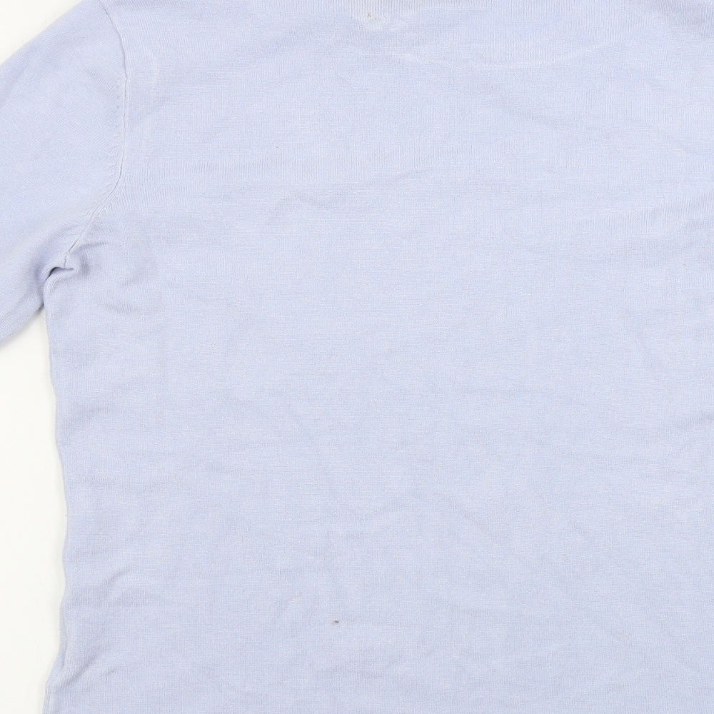 Womens UK Size 14 M&Co Blue Pullover Jumper