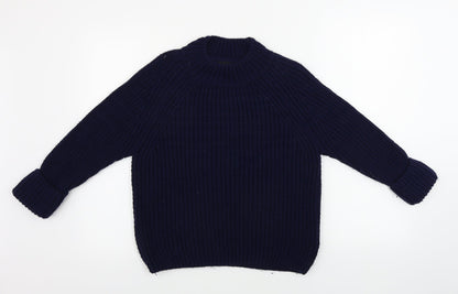 Womens UK Size 8 Topshop Blue Pullover Jumper
