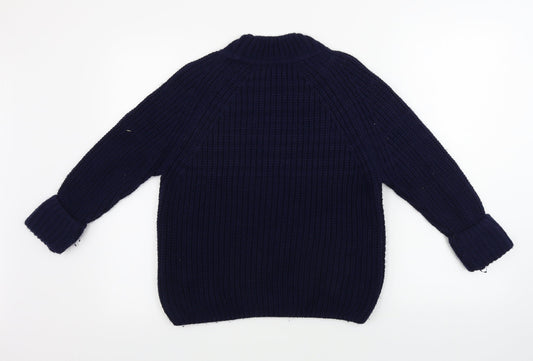 Womens UK Size 8 Topshop Blue Pullover Jumper