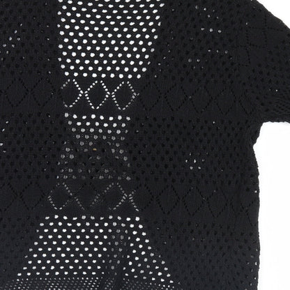 Womens UK Size M CHIC Black Cardigan Jumper