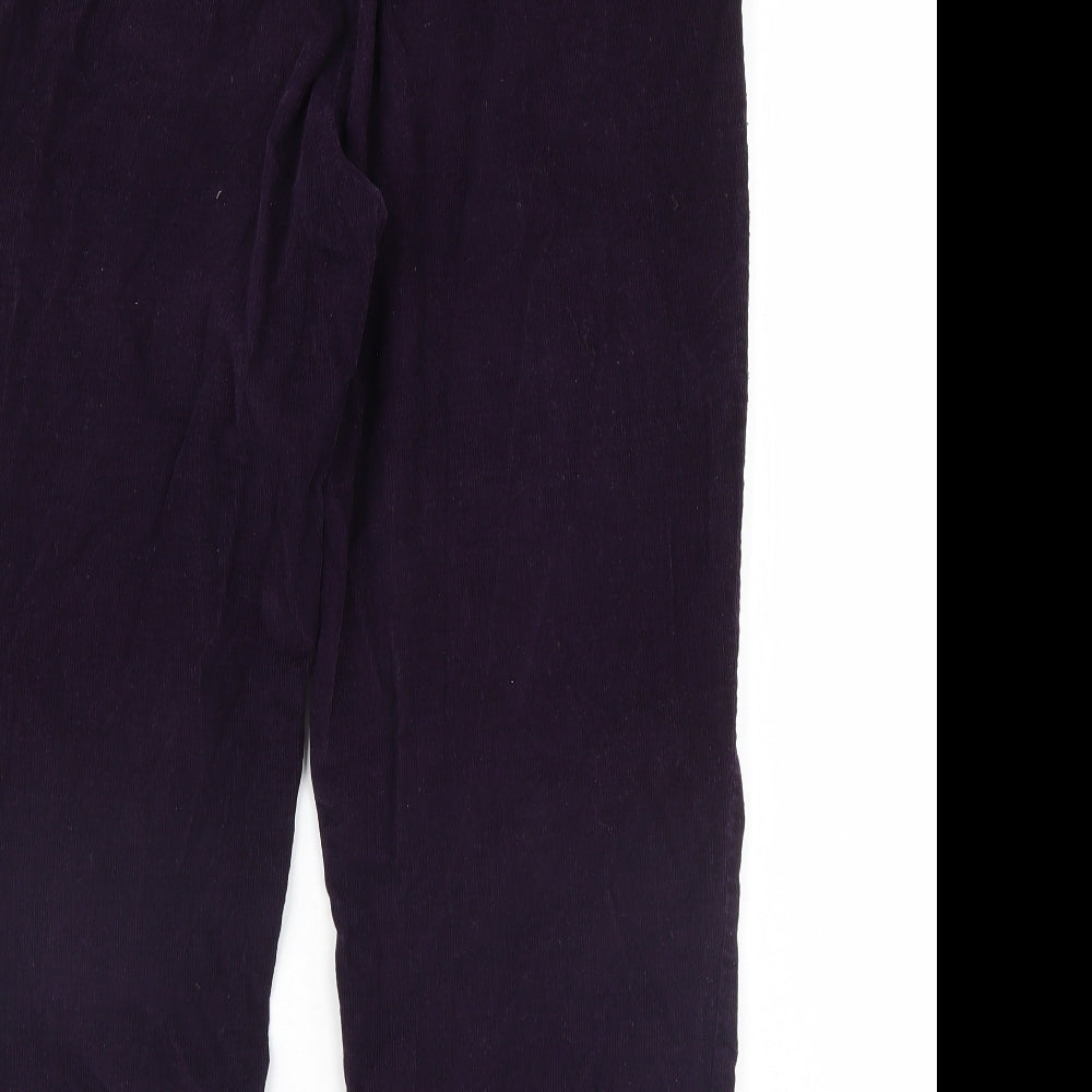 Womens UK Size 12 Isle Essentials Regular Fit  Purple Trousers