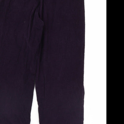 Womens UK Size 12 Isle Essentials Regular Fit  Purple Trousers