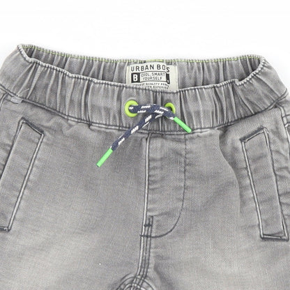 Matalan Girls Grey   Cargo Shorts Size 4 Years