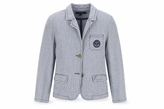 j jeans Girls Blue Striped  Jacket  Size 10 Years