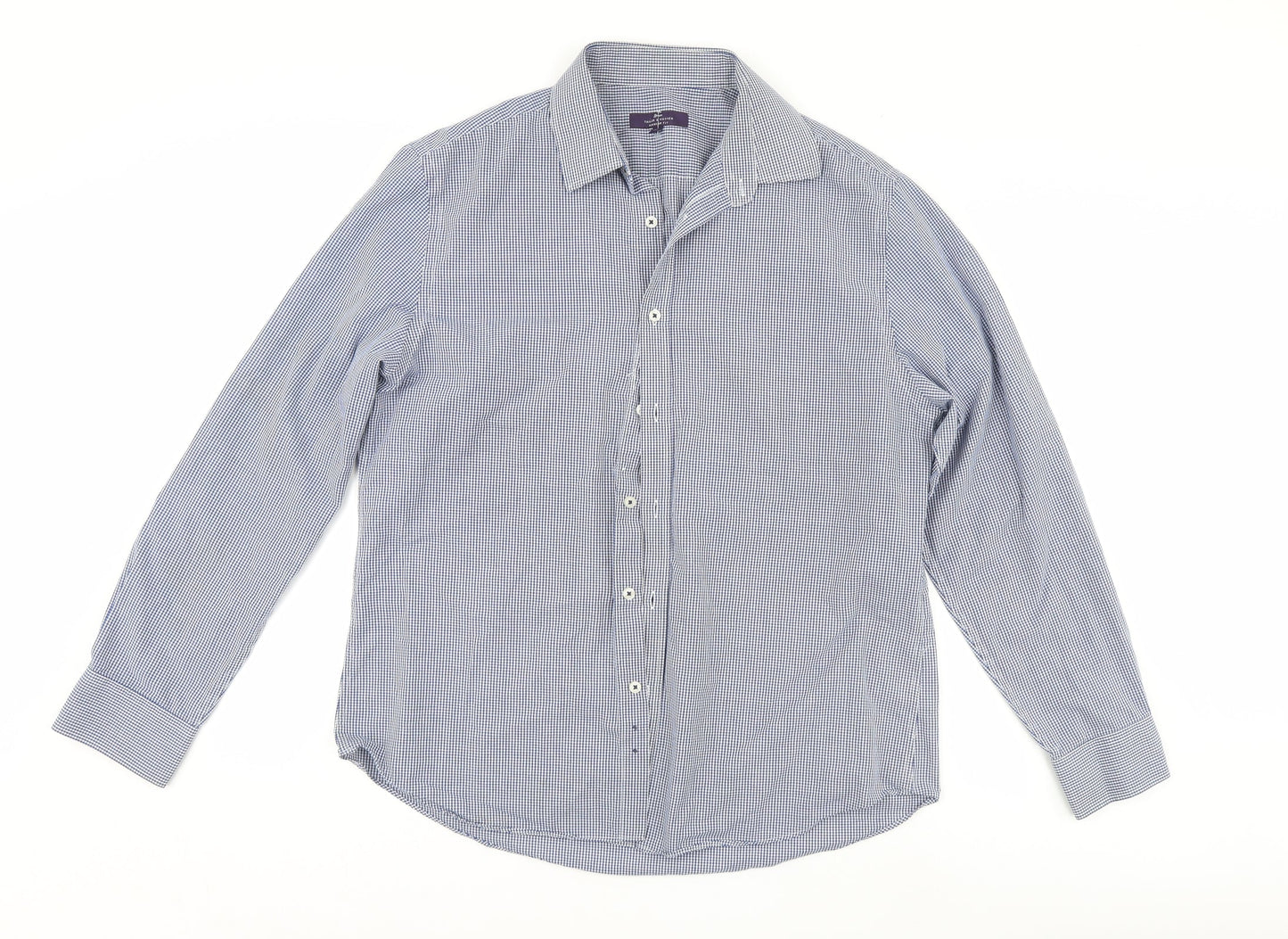 George Mens Blue    Button-Up Size 42