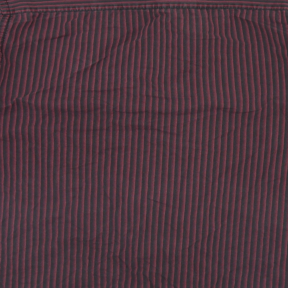 TU Mens Multicoloured Striped   Button-Up Size 16