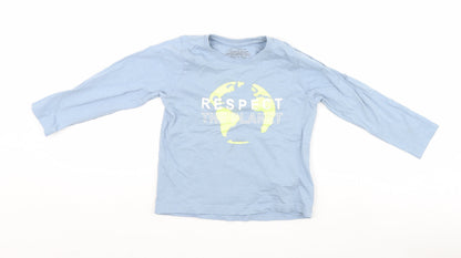 Primark Boys Blue   Basic T-Shirt Size 5-6 Years