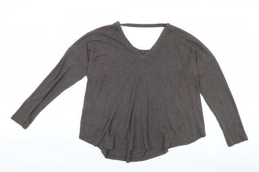 Womens UK Size 14 NEXT Black Basic Blouse
