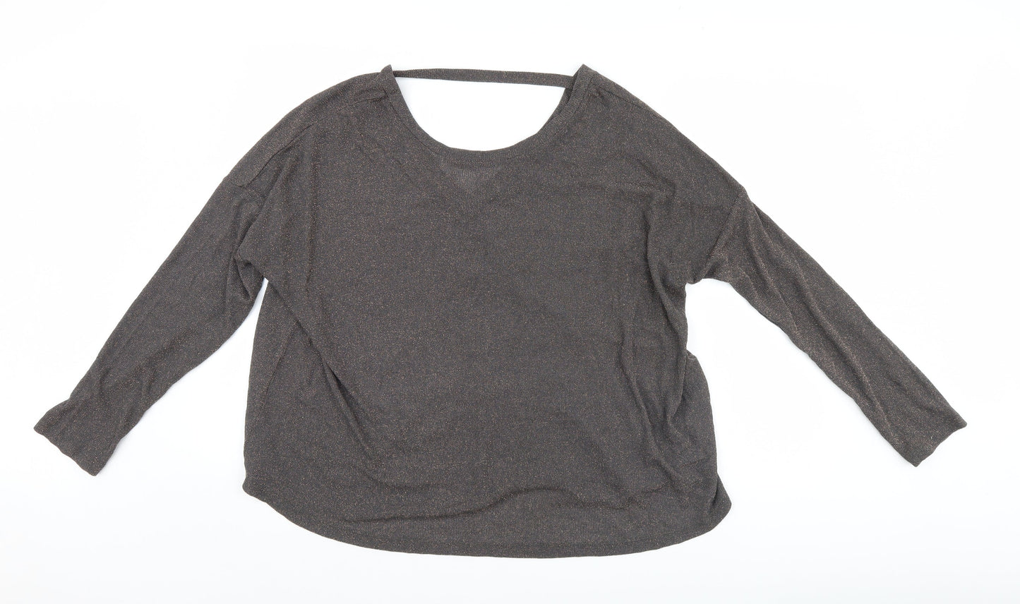 Womens UK Size 14 NEXT Black Basic Blouse