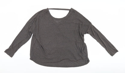 Womens UK Size 14 NEXT Black Basic Blouse