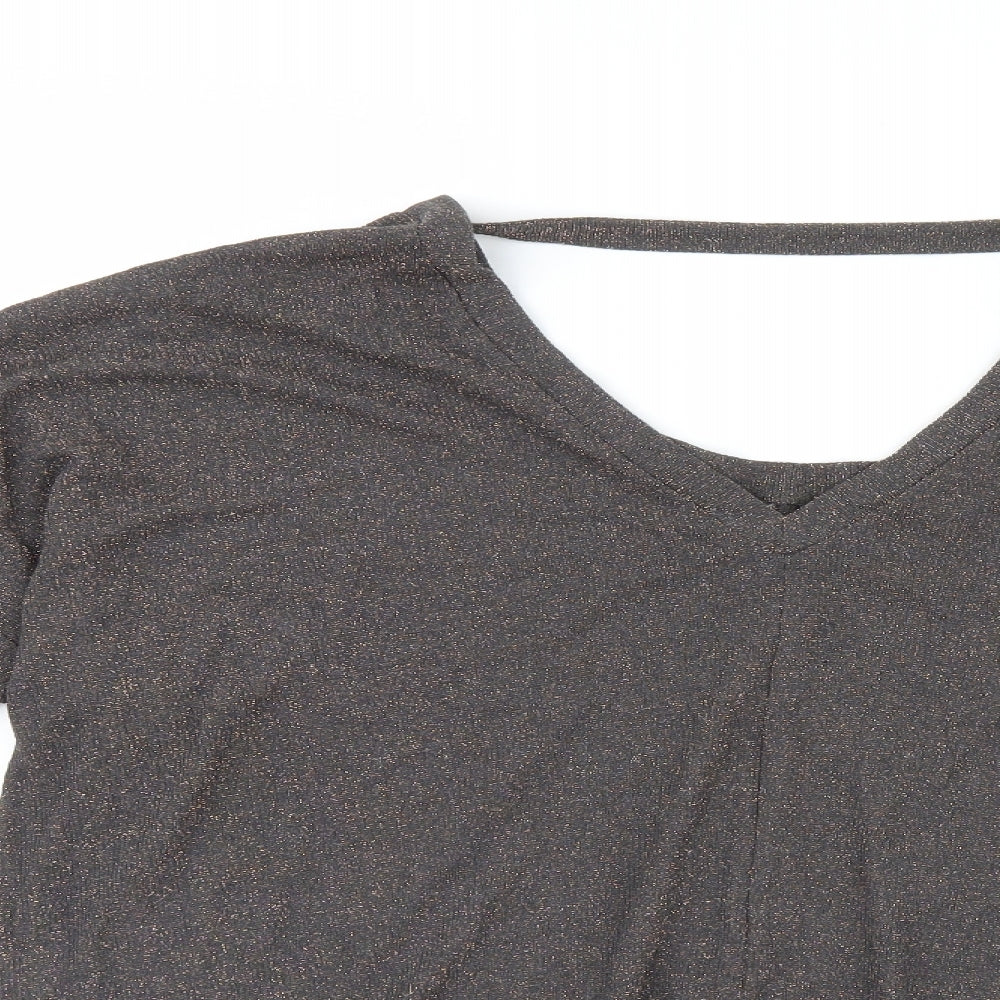 Womens UK Size 14 NEXT Black Basic Blouse