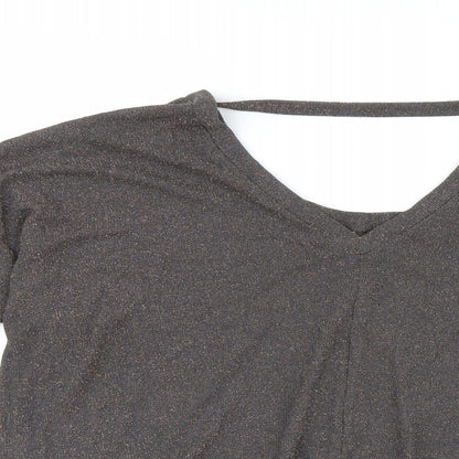 Womens UK Size 14 NEXT Black Basic Blouse