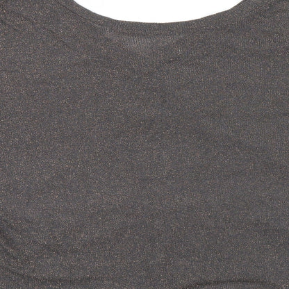 Womens UK Size 14 NEXT Black Basic Blouse