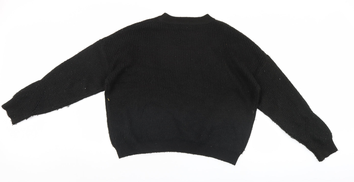 Primark Womens Black   Pullover Jumper Size L