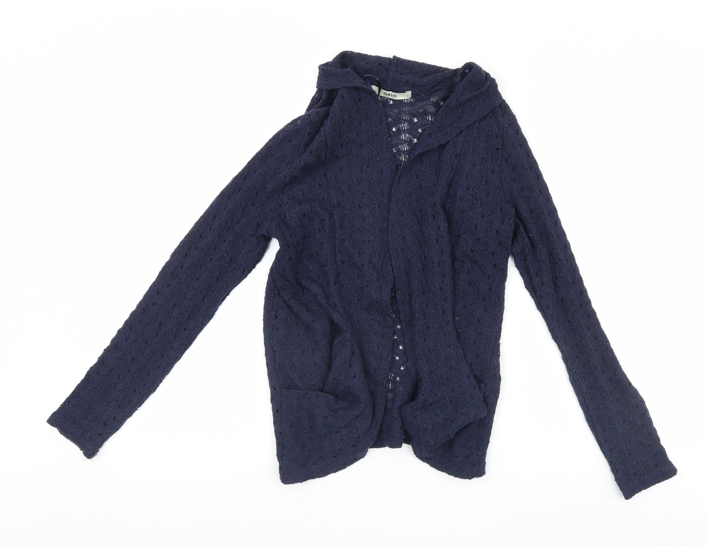 Womens UK Size S Oasis Blue Cardigan Jumper