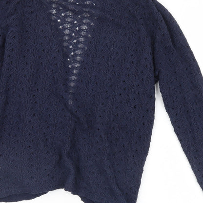 Womens UK Size S Oasis Blue Cardigan Jumper