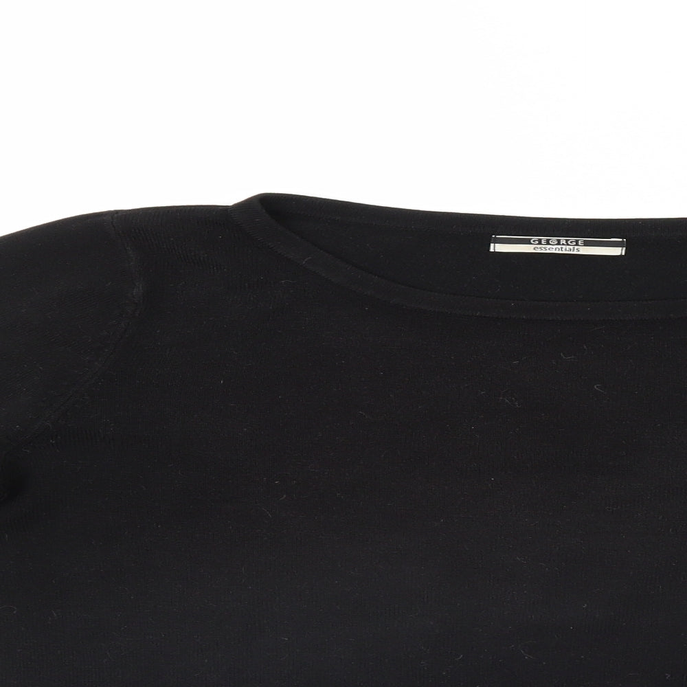 George Womens Black   Pullover Jumper Size 14