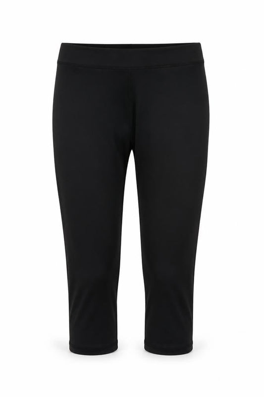 Womens UK Size 10 H&M Regular Fit Cropped Black Leggings