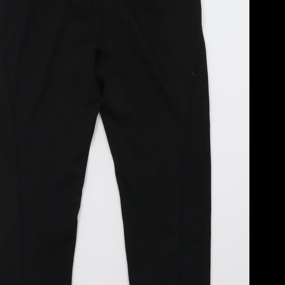 H&M Womens Black   Cropped Leggings Size 10 L20 in