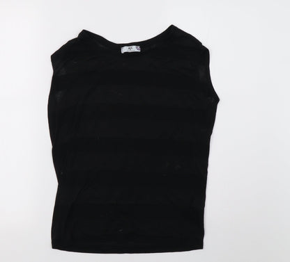 aj fashon Womens Black   Basic T-Shirt Size 8