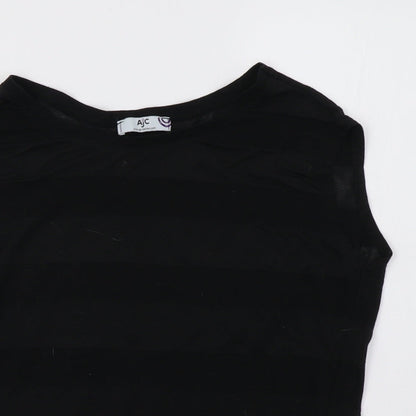 aj fashon Womens Black   Basic T-Shirt Size 8