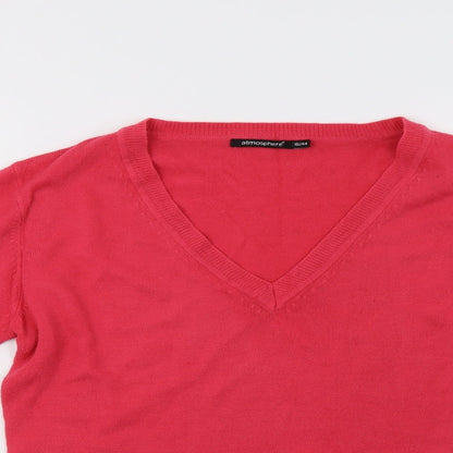 Primark Womens Pink  Knit Pullover Sweatshirt Size 16