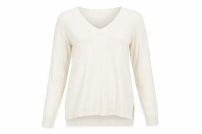 Primark Womens White  Knit Pullover Sweatshirt Size 6