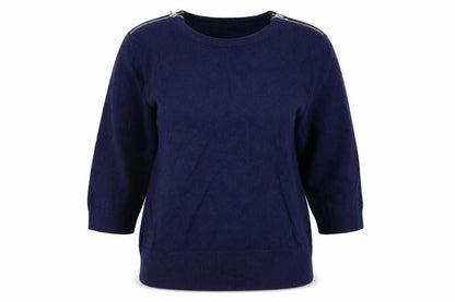 Front view of Red Herring women’s blue pullover sweatshirt, size UK 16