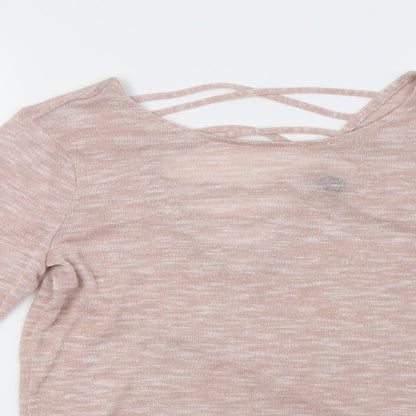 H&M Womens Pink   Pullover Sweatshirt Size M