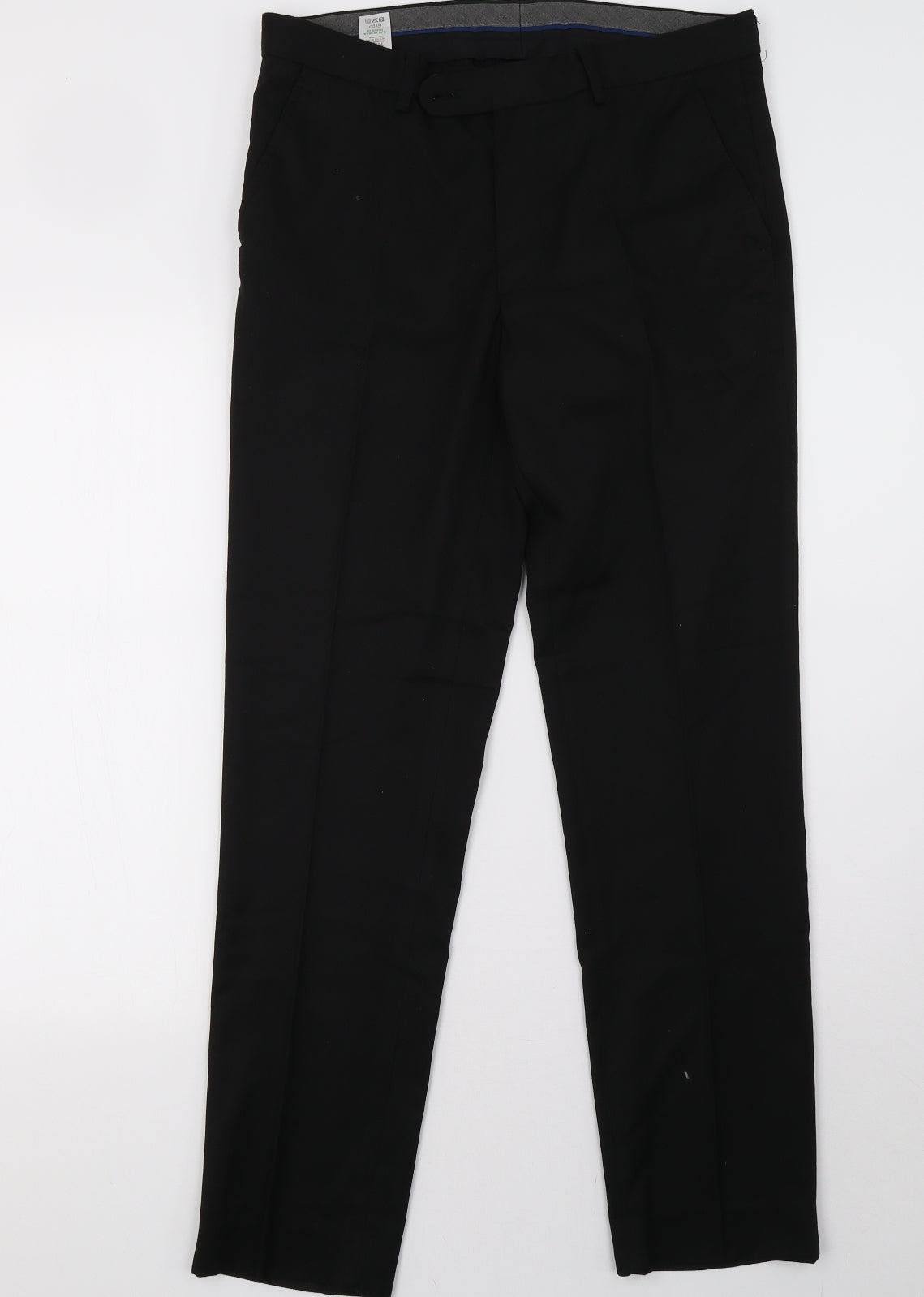 Matalan Mens Black   Trousers  Size 32 L31 in