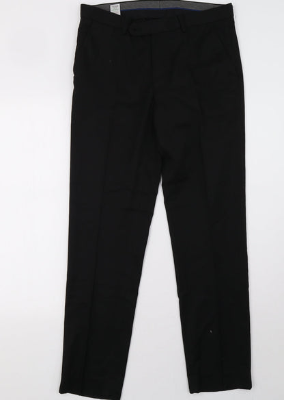 Matalan Mens Black   Trousers  Size 32 L31 in