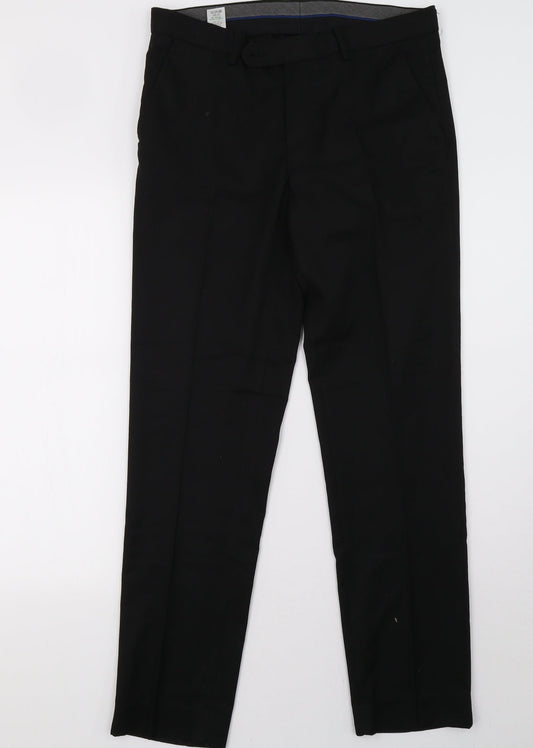 Matalan Mens Black   Trousers  Size 32 L31 in
