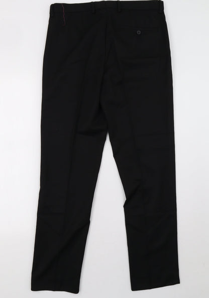 Matalan Mens Black   Trousers  Size 32 L31 in
