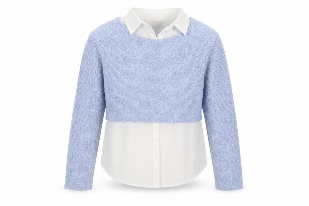 New Look Girls Blue   Pullover Sweatshirt Size 9 Years