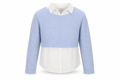 New Look Girls Blue   Pullover Sweatshirt Size 9 Years