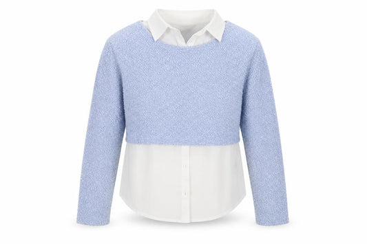 New Look Girls Blue   Pullover Sweatshirt Size 9 Years