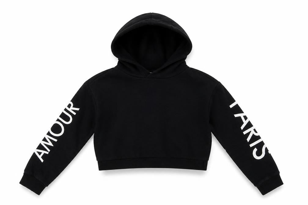 Miss Evie Girls Black   Pullover Hoodie Size 10 Years