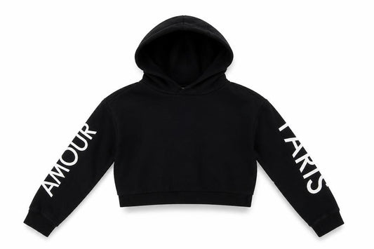 Miss Evie Girls Black   Pullover Hoodie Size 10 Years