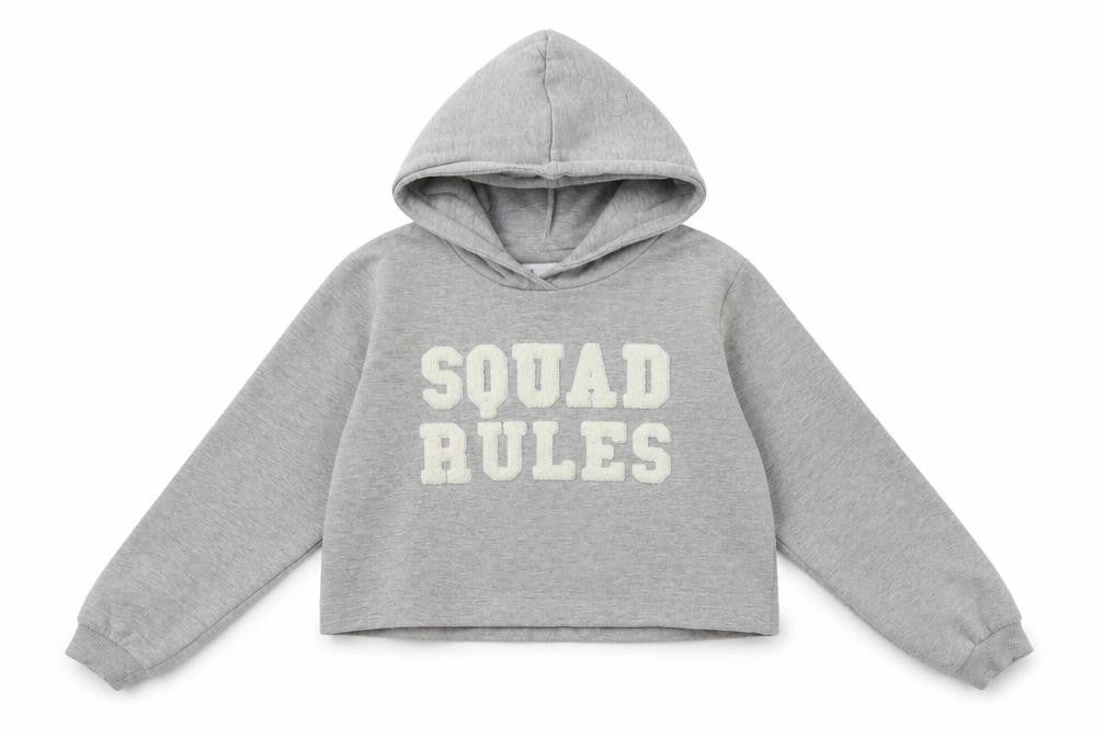 hullabaloo Girls Grey   Pullover Hoodie Size 12 Years