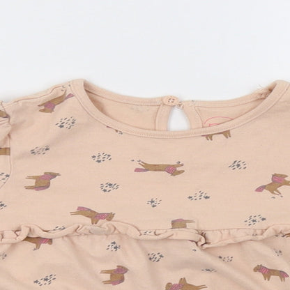 NEXT Girls Pink Polka Dot  Basic Casual Size 2 Years