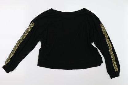 New Look Womens Black   Pullover Sweatshirt Size M