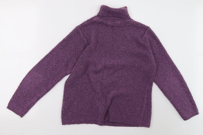 Womens UK Size M EWM Purple Pullover Sweatshirt