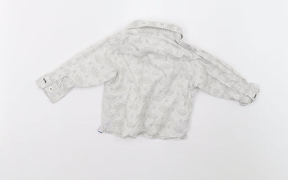 Marks and Spencer Boys Grey   Basic Button-Up Size 12 Months