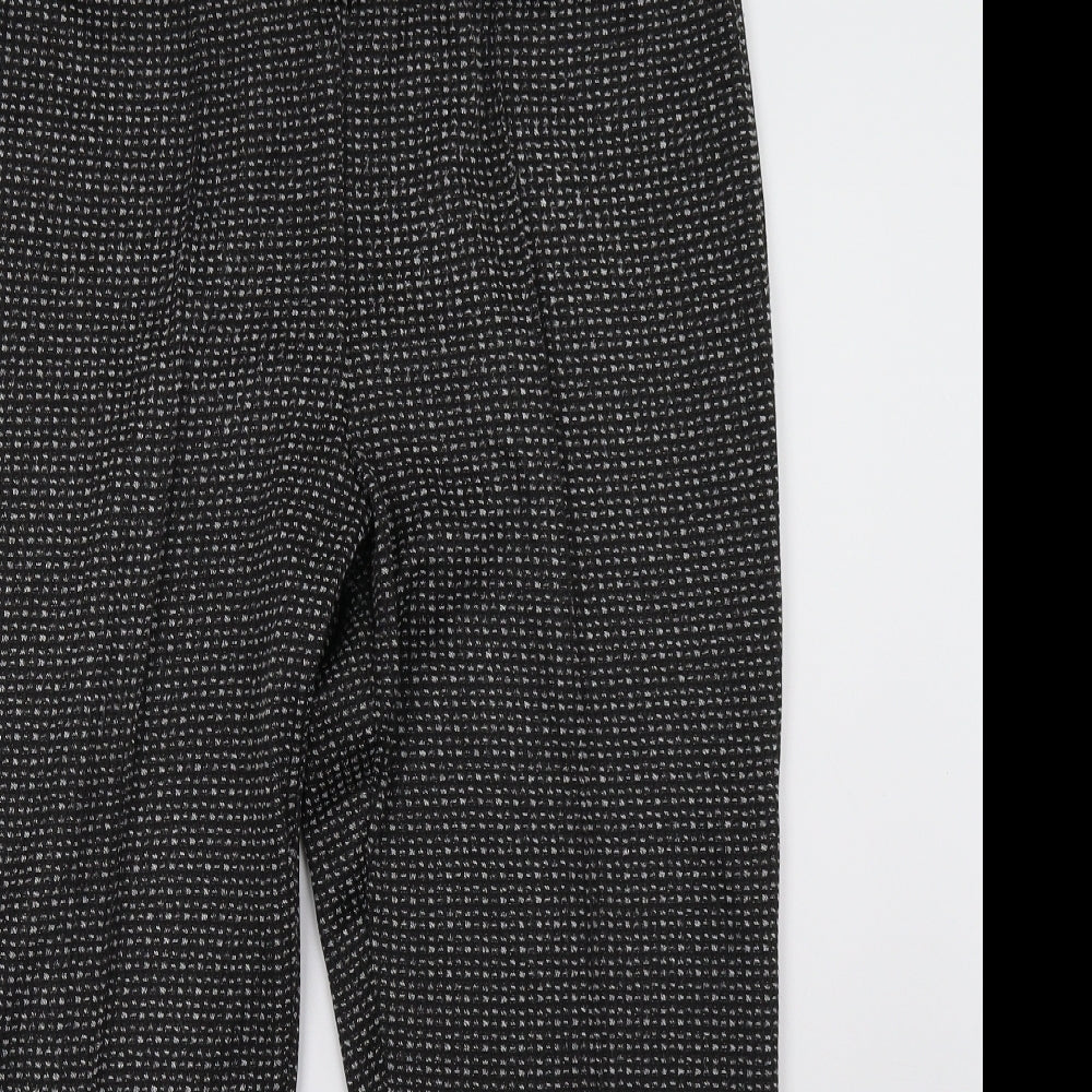 Bonmarché Womens Black   Cropped Trousers Size 16 L25 in